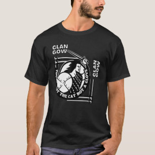 Gow Clan Gaelic Motto Swordsman T-Shirt