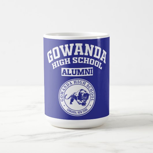 Gowanda High School NY Alumni-Tasse Kaffeetasse (Mittel)