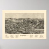 Gowanda, NY Panoramic Map - 1892 Poster (Vorne)