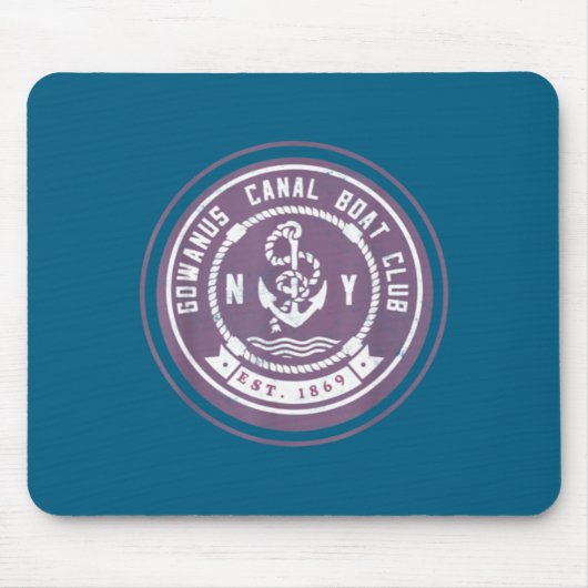 Gowanus C Boat Club Funny Brooklyn New York So  Mousepad (Vorne)