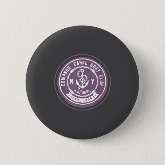 Gowanus C Boot Club Lustig Brooklyn New York Also  Button (Vorderseite)