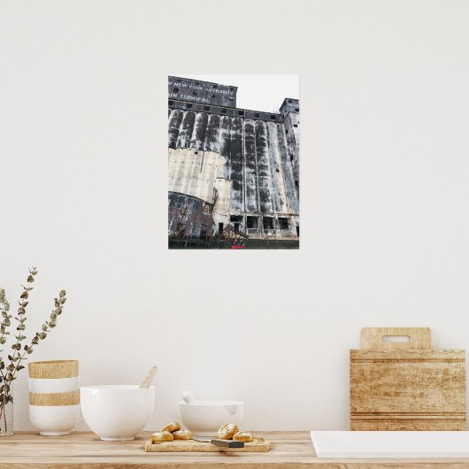 Gowanus Canoe am Grain Terminal Poster (Küche)