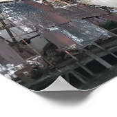 Gowanus Canoe am Grain Terminal Poster (Ecke)