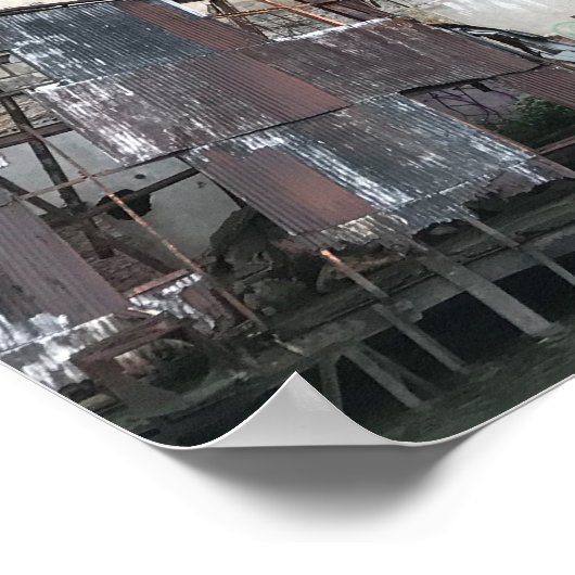 Gowanus Canoe am Grain Terminal Poster (Ecke)