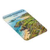 Gower-Halbinsel Wales Magnet (Rechte Seite)