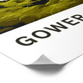 Gower Peninsula South West Wales Poster (Ecke)