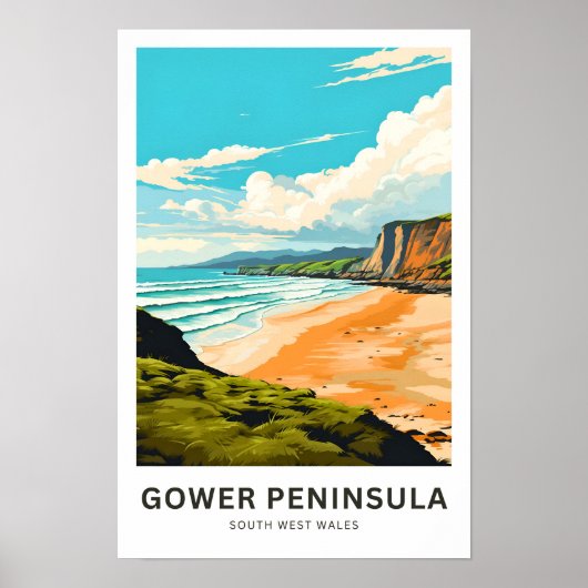 Gower Peninsula South West Wales Poster (Vorne)