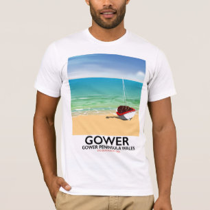 Gower Peninsula Wales Beach Poster T-Shirt