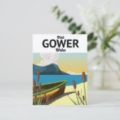 Gower Wales Reiseplakat (Stehend Vorderseite)
