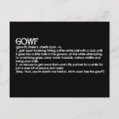 Gowf Postkarte (Vorderseite)