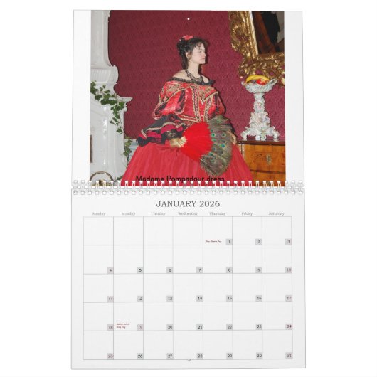 gown Madame de Pompadour Kalender (Jan 2026)