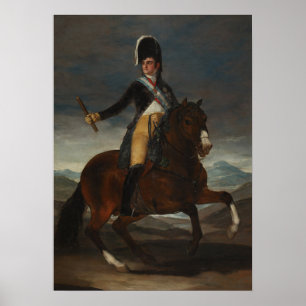 Goya - bewusstes Portrait von König Fernando VII Poster