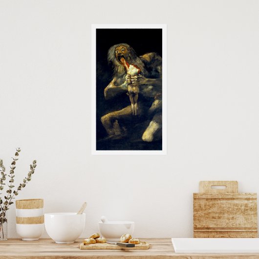 Goya: Der Saturn verliebt seinen Sohn Poster (Küche)