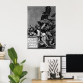 Goya der Schlaf der Vernunft produziert Monster Poster (Heimbüro)