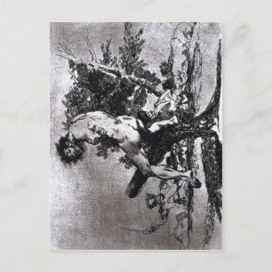 Goya, dieses ist schlechtere Radierung 1812-15 und Postkarte