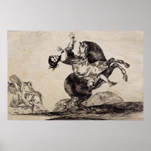 Goya - entführendes Pferd 1823 Poster (Vorne)
