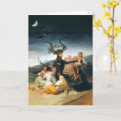 Goya Hexe-Sabbat-Gruß-Karte Karte (Gelbe Blume)