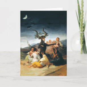 Goya Hexe-Sabbat-Gruß-Karte Karte