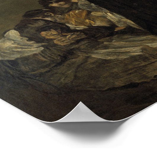 Goya - Hexen' Sabbath Great He-Goat 1823 Poster (Ecke)