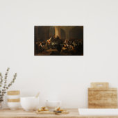 Goya - Inquisition Scene 1819 Poster (Küche)