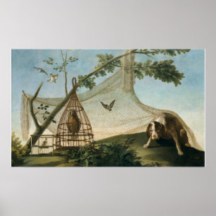 Goya - Jagd mit Köder 1775 Poster