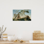 Goya - Jagd mit Köder 1775 Poster (Küche)