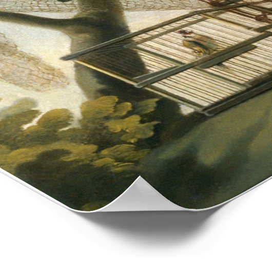 Goya - Jagd mit Köder 1775 Poster (Ecke)