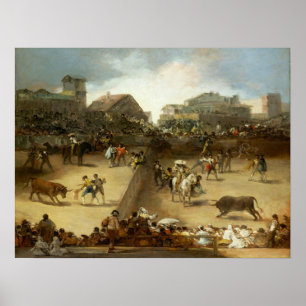 Goya - Korrida in geteilten Ringen Poster