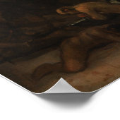 Goya - Mad House 1812 Poster (Ecke)