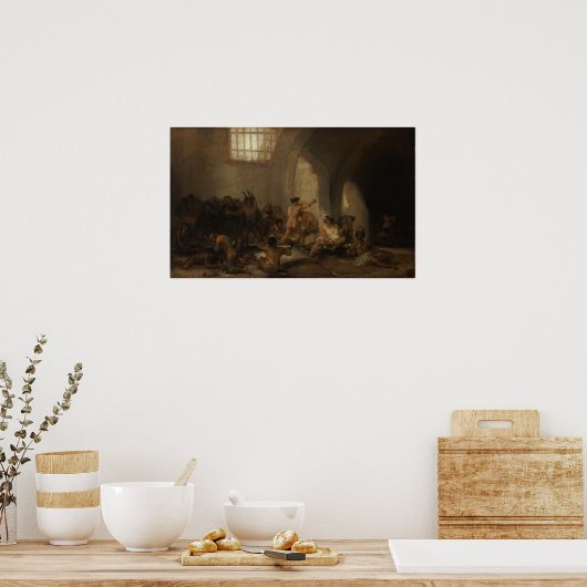Goya - Mad House 1812 Poster (Küche)