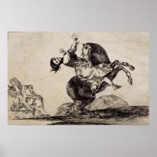 Goya - Pferd entführen 1823 Poster