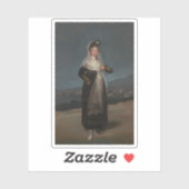 Goya - Portrait der Marquesa de Santiago Aufkleber (Blatt)