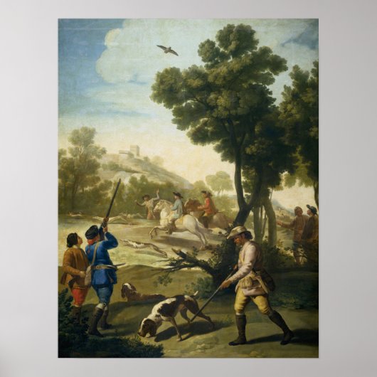 Goya - Prepelinaia Jagd 1775 Poster (Vorne)
