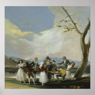 Goya - Spiel der Buffets des Blinden Menschen 1788 Poster