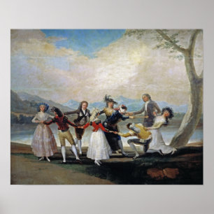 Goya - Spiel der Buffets des Blinden Menschen 1788 Poster