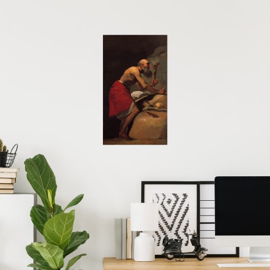 Goya - St. Jerome 1798 Poster (Heimbüro)