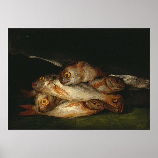 Goya - Stillleben mit goldener Beam 1812 Poster (Vorne)