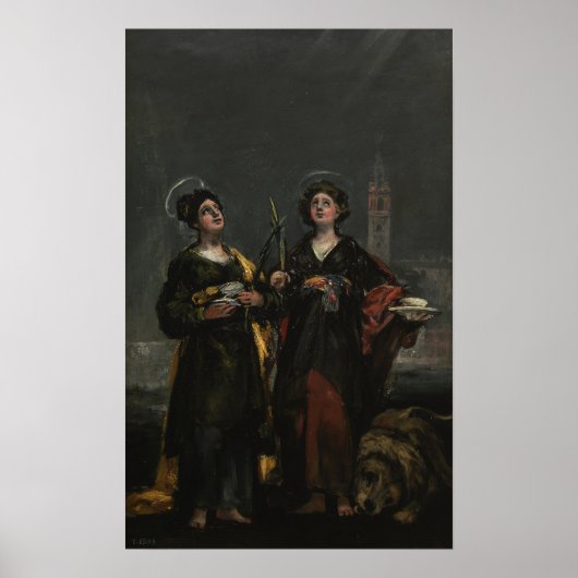 Goya - Sv. Husta und St. Rufina 1817 Poster (Vorne)