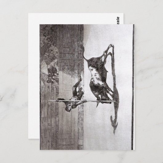 Goya The Speed and Daring Juanito Api?ani in the Postkarte (Vorne/Hinten)