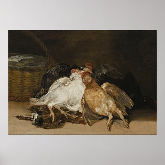Goya - Toter Vogel 1808 Poster (Vorne)