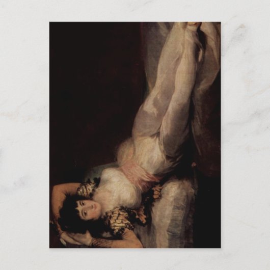 Goya y Lucientes, Francisco de Die bekleidete Maja Postkarte (Vorderseite)