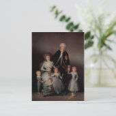 Goya y Lucientes, Francisco de Portr?t der Familie Postkarte (Stehend Vorderseite)