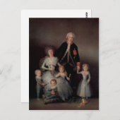 Goya y Lucientes, Francisco de Portr?t der Familie Postkarte (Vorne/Hinten)