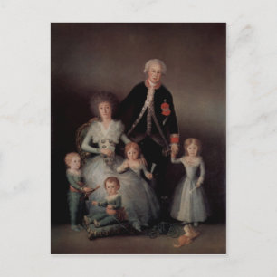 Goya y Lucientes, Francisco de Portr?t der Familie Postkarte