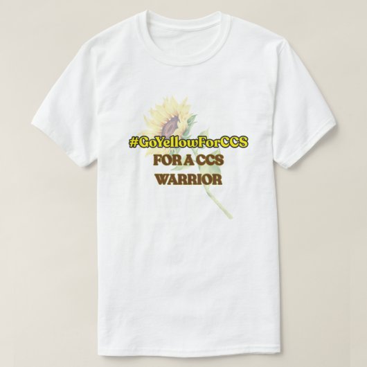 #GoYellowForCCS - CCS Warrior Tshirt (Design vorne)