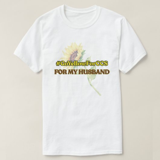 #GoYellowForCCS - Husband-Hemd T-Shirt (Design vorne)