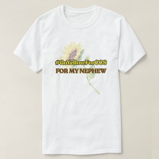 #GoYellowForCCS - Nephew-Hemd T-Shirt (Design vorne)