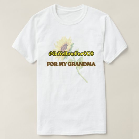 #GoYellowForCCS - Oma Tshirt (Design vorne)