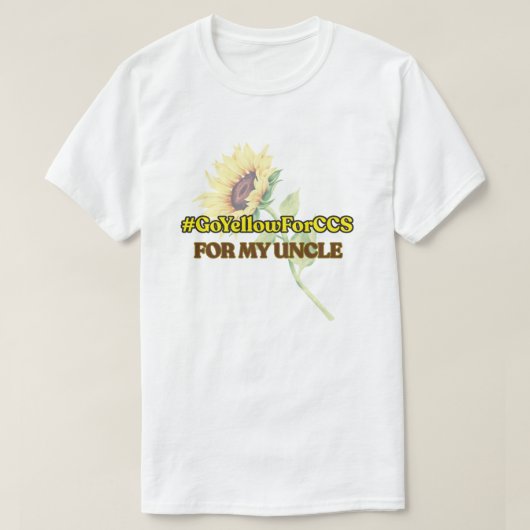 #GoYellowForCCS - Onkel-Hemd T-Shirt (Design vorne)