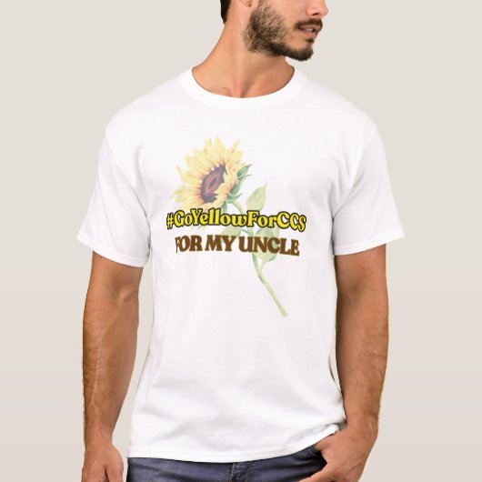 #GoYellowForCCS - Onkel-Hemd T-Shirt (Vorderseite)